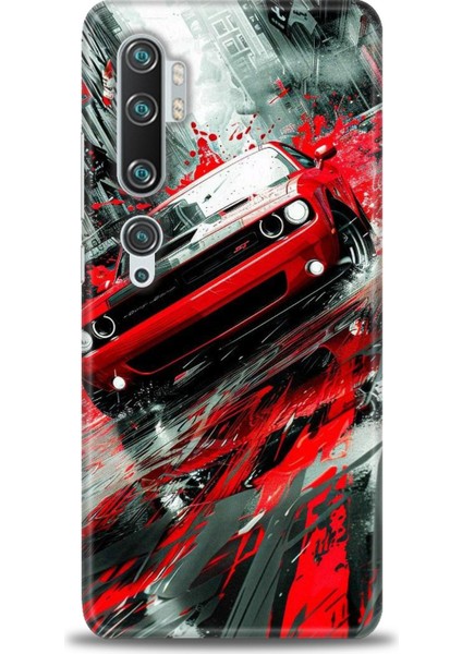 Xiaomi Mi Note 10 Pro Kılıf Hd Baskılı Kılıf + Seramik Tam Kaplayan Ekran Koruyucu 106