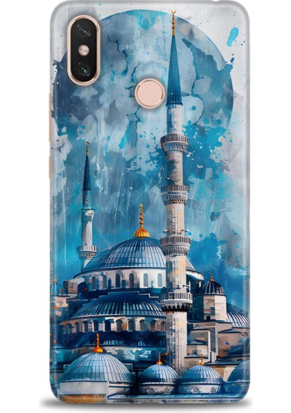 Xiaomi Mi Max 3 Kılıf Hd Baskılı Kılıf + Seramik Tam Kaplayan Ekran Koruyucu 228