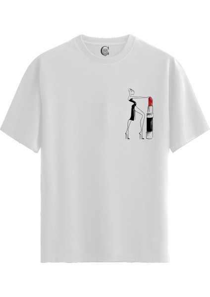 Red Stance - %100 Pamuklu Kadın Beyaz Tişört - Premium Quality