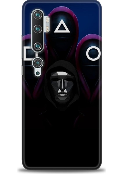 Xiaomi Mi Note 10 Pro Kılıf Hd Baskılı Kılıf + Seramik Tam Kaplayan Ekran Koruyucu 283