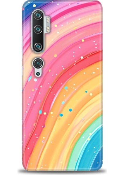Xiaomi Mi Note 10 Pro Kılıf Hd Baskılı Kılıf + Seramik Tam Kaplayan Ekran Koruyucu 415