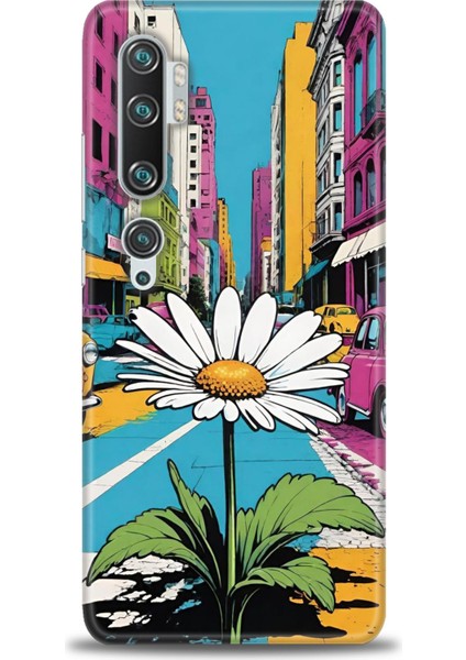 Xiaomi Mi Note 10 Pro Kılıf Hd Baskılı Kılıf + Seramik Tam Kaplayan Ekran Koruyucu 443