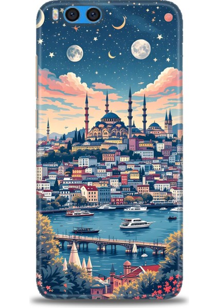 Xiaomi Mi Note 3 Kılıf Hd Baskılı Kılıf + Seramik Tam Kaplayan Ekran Koruyucu 223