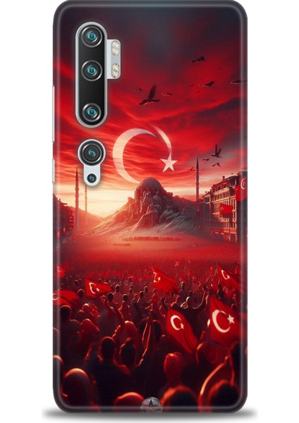 Xiaomi Mi Note 10 Pro Kılıf Hd Baskılı Kılıf + Seramik Tam Kaplayan Ekran Koruyucu 39