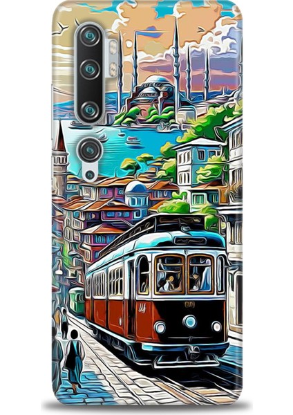 Xiaomi Mi Note 10 Pro Kılıf Hd Baskılı Kılıf + Seramik Tam Kaplayan Ekran Koruyucu 225
