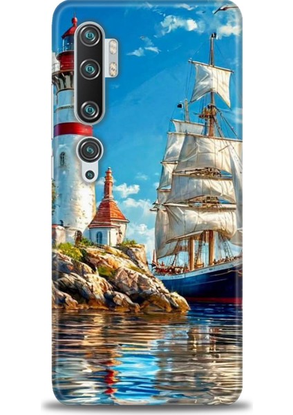 Xiaomi Mi Note 10 Pro Kılıf Hd Baskılı Kılıf + Seramik Tam Kaplayan Ekran Koruyucu 239
