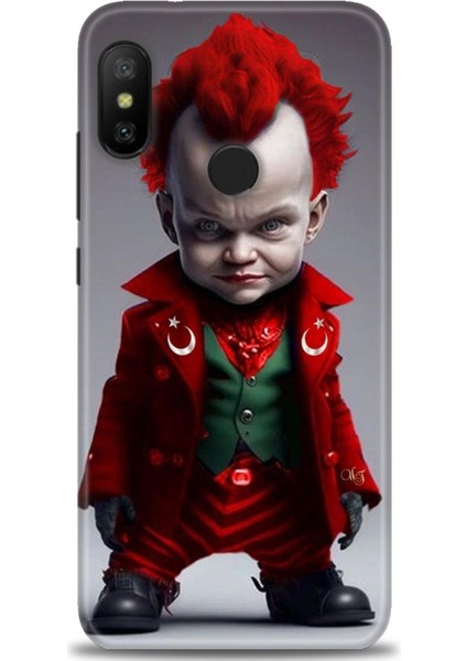 Xiaomi Mi A2 Lite Kılıf Hd Baskılı Kılıf + Seramik Tam Kaplayan Ekran Koruyucu 248