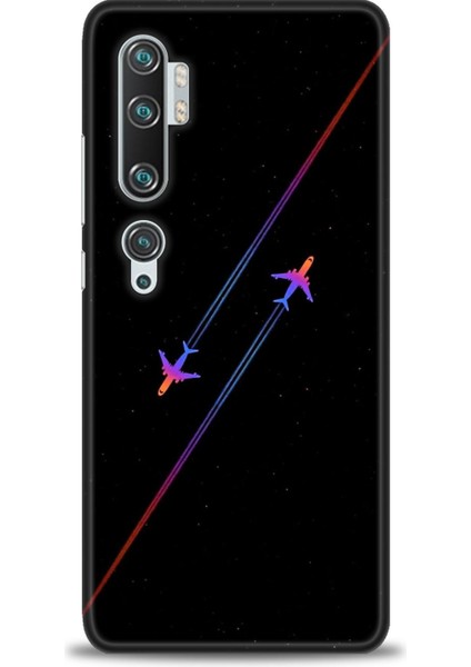 Xiaomi Mi Note 10 Kılıf Hd Baskılı Kılıf + Seramik Tam Kaplayan Ekran Koruyucu 390
