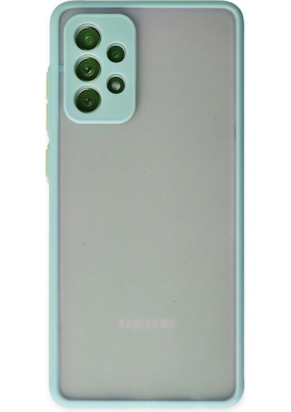 Samsung Galaxy A72 Kılıf Montreal Silikon Kapak - Turkuaz Zrnet