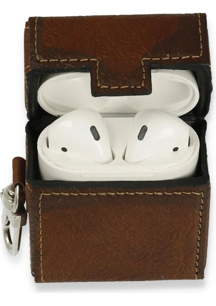 Apple AirPods 2 (2.nesil) Deri Kılıf - Kahverengi Zrnet fiyatları