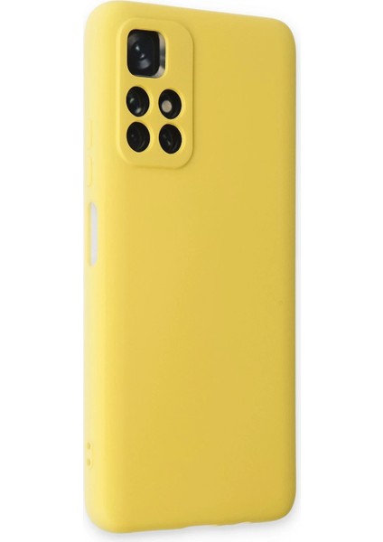 Xiaomi Redmi Note 11T Kılıf Nano Içi Kadife Silikon - Sarı Zrnet