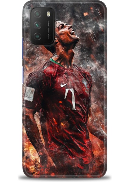 Xiaomi Poco M3 Kılıf Hd Baskılı Kılıf + Seramik Tam Kaplayan Ekran Koruyucu 8
