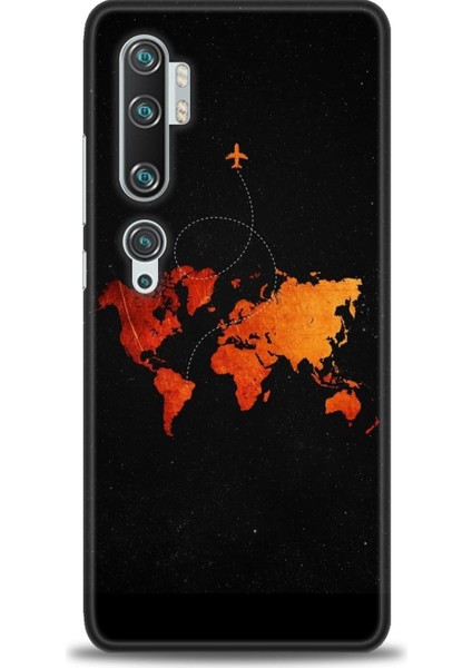 Xiaomi Mi Note 10 Pro Kılıf Hd Baskılı Kılıf + Seramik Tam Kaplayan Ekran Koruyucu 384