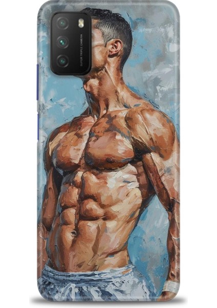 Xiaomi Poco M3 Kılıf Hd Baskılı Kılıf + Seramik Tam Kaplayan Ekran Koruyucu 4