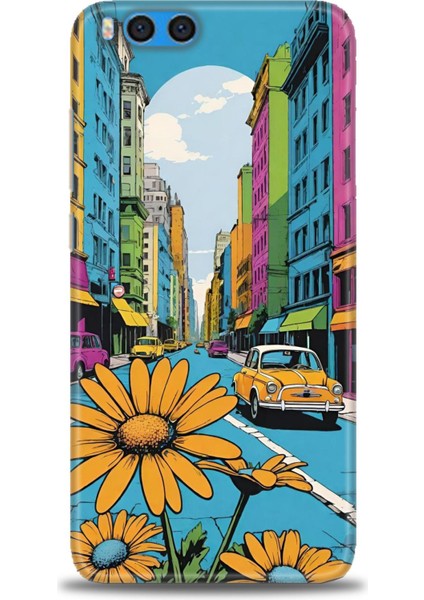 Xiaomi Mi Note 3 Kılıf Hd Baskılı Kılıf + Seramik Tam Kaplayan Ekran Koruyucu 449