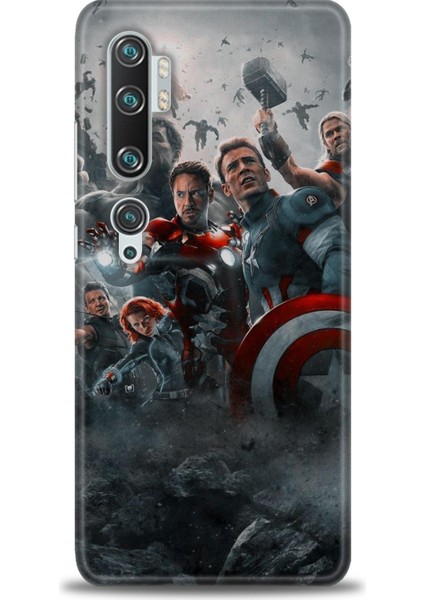 Xiaomi Mi Note 10 Pro Kılıf Hd Baskılı Kılıf + Seramik Tam Kaplayan Ekran Koruyucu 98