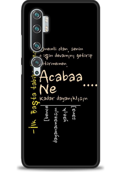 Xiaomi Mi Note 10 Kılıf Hd Baskılı Kılıf + Seramik Tam Kaplayan Ekran Koruyucu 393