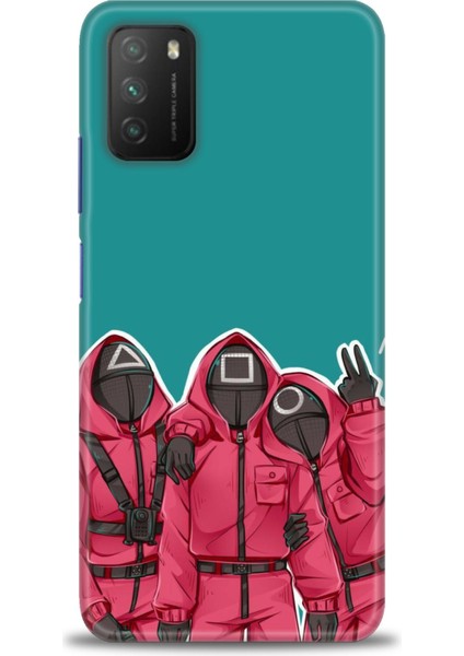 Xiaomi Poco M3 Kılıf Hd Baskılı Kılıf + Seramik Tam Kaplayan Ekran Koruyucu 290