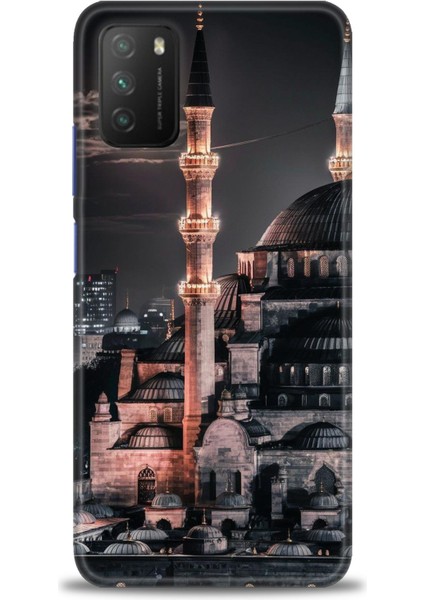Xiaomi Poco M3 Kılıf Hd Baskılı Kılıf + Seramik Tam Kaplayan Ekran Koruyucu 230