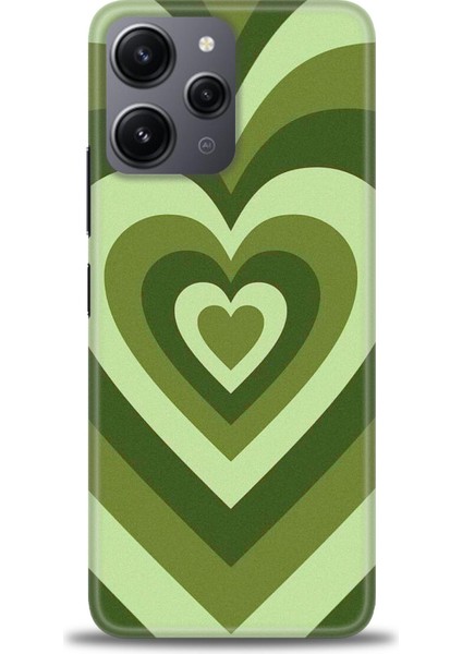 Xiaomi Redmi 12 Kılıf Hd Baskılı Kılıf + Seramik Tam Kaplayan Ekran Koruyucu 200