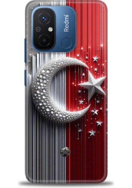 Xiaomi Redmi 12C Kılıf Hd Baskılı Kılıf + Seramik Tam Kaplayan Ekran Koruyucu 40
