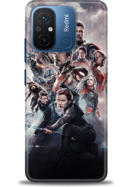 Xiaomi Redmi 12C Kılıf Hd Baskılı Kılıf + Seramik Tam Kaplayan Ekran Koruyucu 99