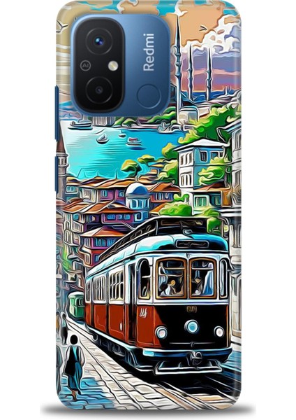 Xiaomi Redmi 12C Kılıf Hd Baskılı Kılıf + Seramik Tam Kaplayan Ekran Koruyucu 225