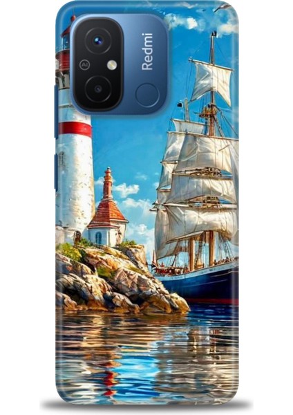 Xiaomi Redmi 12C Kılıf Hd Baskılı Kılıf + Seramik Tam Kaplayan Ekran Koruyucu 239