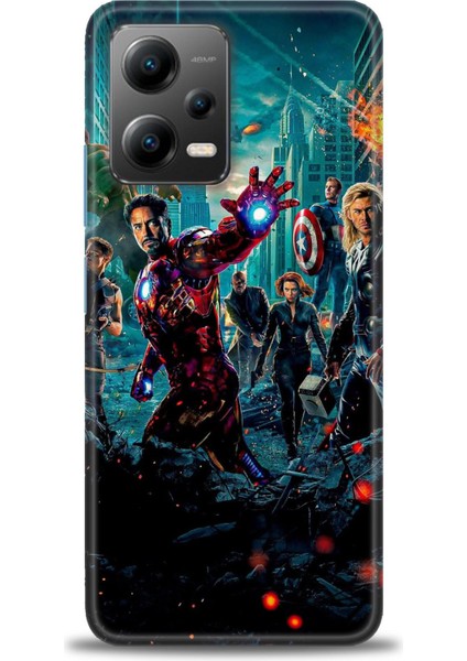 Xiaomi Poco X5 5g Kılıf Hd Baskılı Kılıf + Seramik Tam Kaplayan Ekran Koruyucu 100