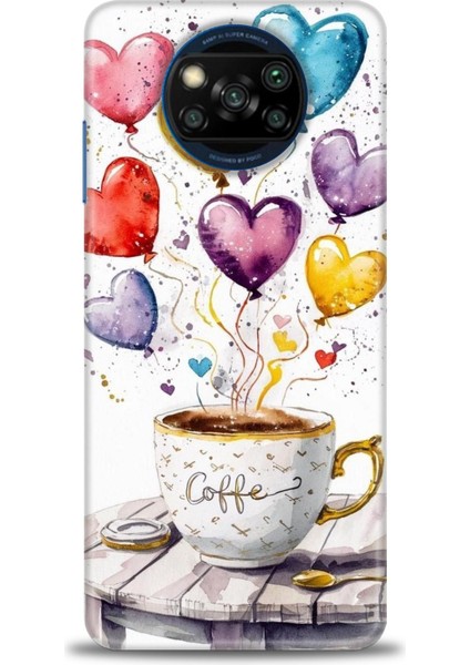 Xiaomi Poco X3 Nfc Kılıf Hd Baskılı Kılıf + Seramik Tam Kaplayan Ekran Koruyucu 411