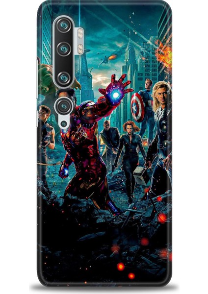 Xiaomi Mi Note 10 Pro Kılıf Hd Baskılı Kılıf + Seramik Tam Kaplayan Ekran Koruyucu 100