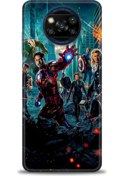 Xiaomi Poco X3 Pro Kılıf Hd Baskılı Kılıf + Seramik Tam Kaplayan Ekran Koruyucu 100