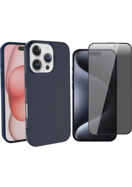 Apple iPhone 16 Pro Max Kılıf Zore LSR Lansman Kapak + Hayalet Ekran Koruyucu