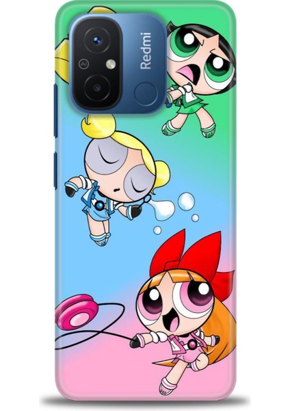Xiaomi Redmi 12C Kılıf Hd Baskılı Kılıf + Seramik Tam Kaplayan Ekran Koruyucu 123