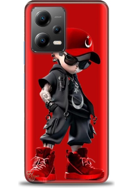 Xiaomi Poco X5 5g Kılıf Hd Baskılı Kılıf + Seramik Tam Kaplayan Ekran Koruyucu 250