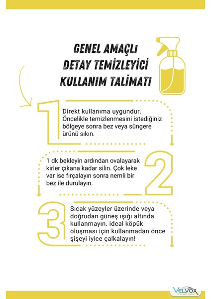 Detay Temizleyici Araç İçi Temizleyici 1000 Ml Sünger Hediye, Araç İçi Temizleyici, Detay Temizleyici