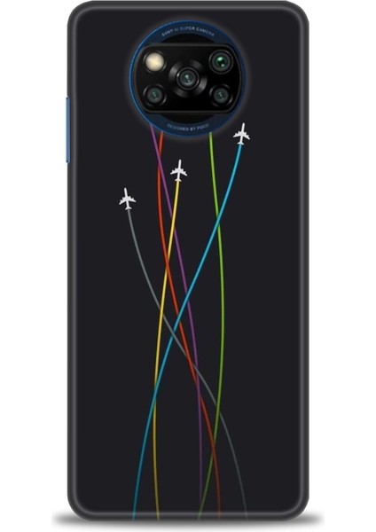 Xiaomi Poco X3 Nfc Kılıf Hd Baskılı Kılıf + Seramik Tam Kaplayan Ekran Koruyucu 385