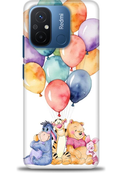 Xiaomi Redmi 12C Kılıf Hd Baskılı Kılıf + Seramik Tam Kaplayan Ekran Koruyucu 60