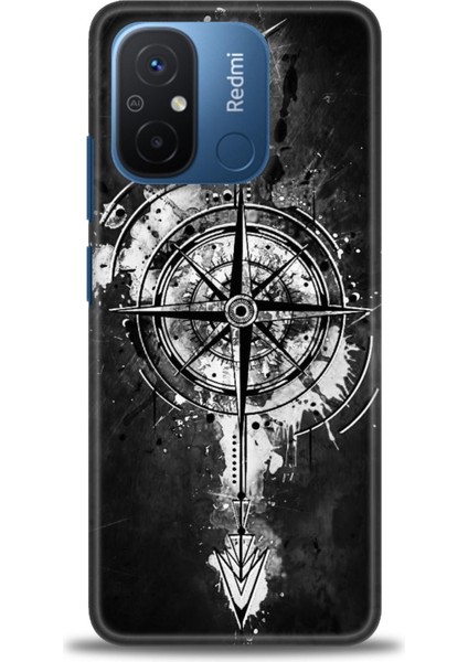 Xiaomi Redmi 12C Kılıf Hd Baskılı Kılıf + Seramik Tam Kaplayan Ekran Koruyucu 85
