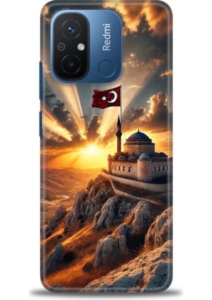 Xiaomi Redmi 12C Kılıf Hd Baskılı Kılıf + Seramik Tam Kaplayan Ekran Koruyucu 229