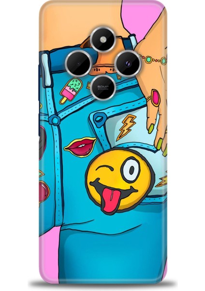 Xiaomi Redmi 14C 4g Kılıf Hd Baskılı Kılıf + Seramik Tam Kaplayan Ekran Koruyucu 448