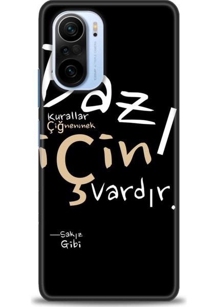 Xiaomi Redmi K40 Hd Baskılı Kılıf + Seramik Tam Kaplayan Ekran Koruyucu 394