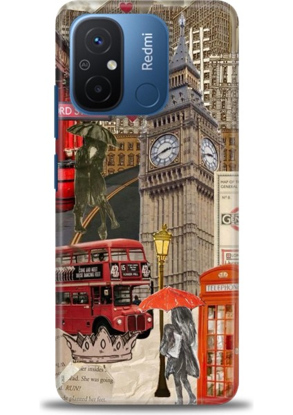 Xiaomi Redmi 12C Kılıf Hd Baskılı Kılıf + Seramik Tam Kaplayan Ekran Koruyucu 266