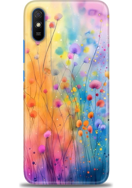 Xiaomi Redmi 9A Hd Baskılı Kılıf + Seramik Tam Kaplayan Ekran Koruyucu 413