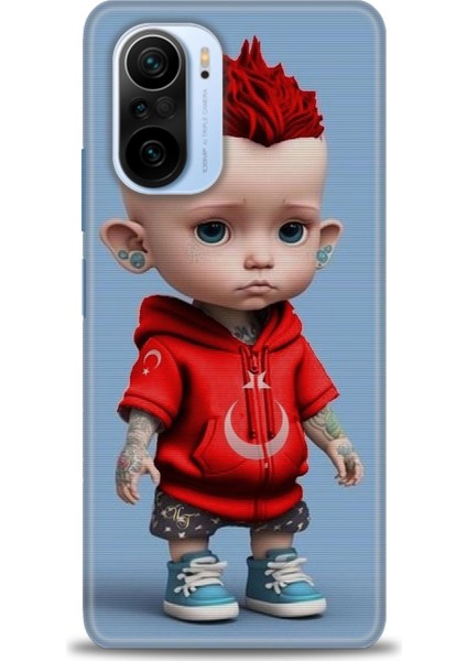 Xiaomi Redmi K40 Hd Baskılı Kılıf + Seramik Tam Kaplayan Ekran Koruyucu 242