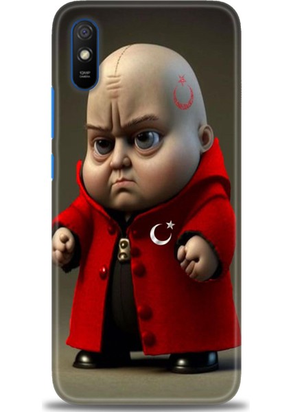 Xiaomi Redmi 9A Hd Baskılı Kılıf + Seramik Tam Kaplayan Ekran Koruyucu 245
