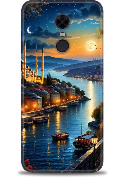 Xiaomi Redmi 5 Plus Kılıf Hd Baskılı Kılıf + Seramik Tam Kaplayan Ekran Koruyucu 222