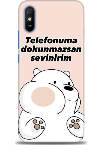 Xiaomi Redmi 9A Hd Baskılı Kılıf + Seramik Tam Kaplayan Ekran Koruyucu 158