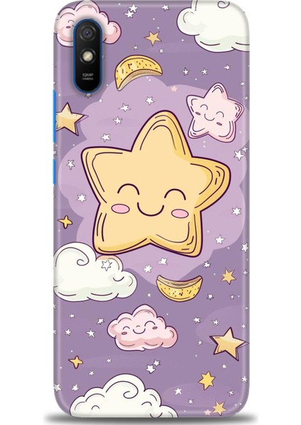 Xiaomi Redmi 9A Hd Baskılı Kılıf + Seramik Tam Kaplayan Ekran Koruyucu 309