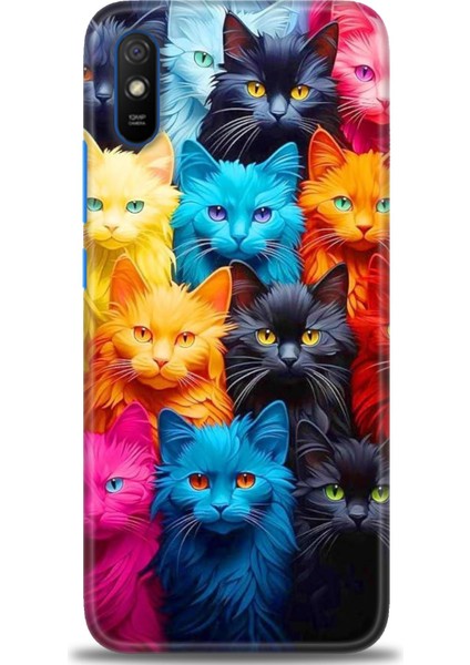 Xiaomi Redmi 9A Hd Baskılı Kılıf + Seramik Tam Kaplayan Ekran Koruyucu 70